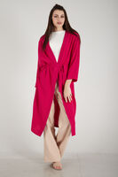 Fuşya Krep Belden Kuşaklı Kimono 0107121.12 