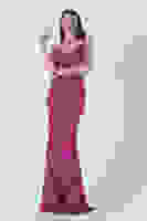 Fuşya Payet Sırtı Açık Abiye 1302173.12 