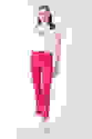 Fuşya Yüksek Bel Çima Dikişli Pantolon 0102070.12 