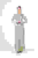 Gold Kol Uçları Tüylü Abiye Elbise 6502437.122 