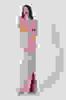 Gold Önü Yırtmaçlı Tek Omuz Şık Abiye 0801563.122 