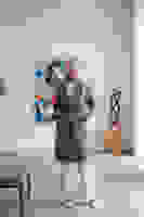 Gri Çift Cepli Kemer Bağlamalı Kapüşonlu Yün Kaban 0108089.06 Gri