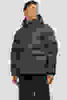 Gri Logo Baskili Kapüsonlu Puffer Mont 77724K12238849.06 