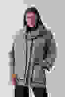 Gri Önü Düğmeli Atkılı Süs Dikiş Detaylı Cepli Kısa Kaban 31050712.06 Gri