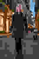 Gri Şal Yaka Çift Cepli Düğme Kapamalı Kemerli Peluş Kaban 0108088.06 Gri