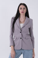 Gri Vatkalı Astarlı Blazer Ceket 0105110.06 Gri