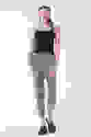 Gri Yüksek Bel Lastikli Pantolon 3101101.06 