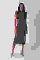 Haki Büzgülü Üzeri Taş Detaylı Elbise 03050336.23 Haki