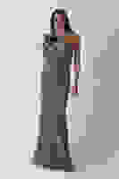 Haki Çiçek Detaylı Pul Boncuk İşlemeli Kuyruklu Abiye 9705650.23 Haki