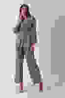 Haki Çift Cep Yandan Bağlamalı Ceket Pantolonlu Takım 4592259.23 Haki