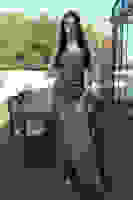 Haki Göğüs Pul ve Taşlı Saten Abiye 9705294.23 Haki