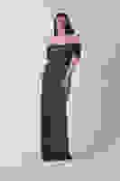 Haki Kadın Omzu Açık Payetli Yırtmaçlı Uzun Abiye Elbise 9705544.23 Haki