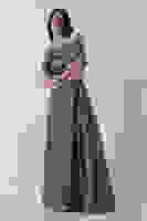 Haki Ön Göğüs Taş Detaylı Abiye 0801035.23 