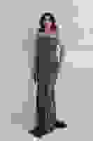 Haki Önü Taş Detaylı Yırtmaçlı Pul Payet Straplez Abiye 0801163.23 Haki