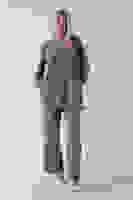 Haki Yaka ve Pantolon Paçası Taş Detaylı Tunikli Takım 4703048.23 Haki