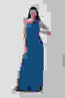 İndigo Bel Dekolteli Taş İşlemeli Abiye Elbise 4521014.98 İndigo