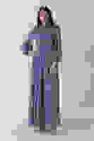 İndigo Beli Toka Aksesuarlı Bisiklet Yaka Tesettür Abiye 6502493.98 