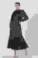 Kahve Bisiklet Yaka Belden Kuşaklı Elbise 4593266.05 