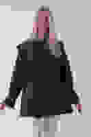 Kahve Düğme Kapamalı Kuşaklı Yandan Cepli Trenç 422235.05 Kahve