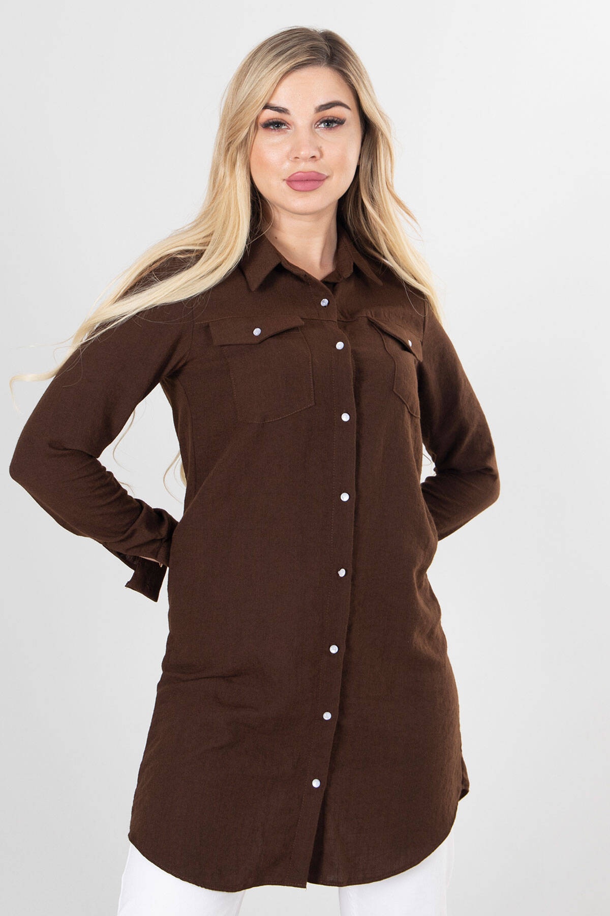 Kahve Gömlek Tunik 0806158.05 