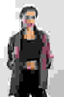 Kahve Klasik Yaka Kapamasız Deri Ceket 0809117.05 