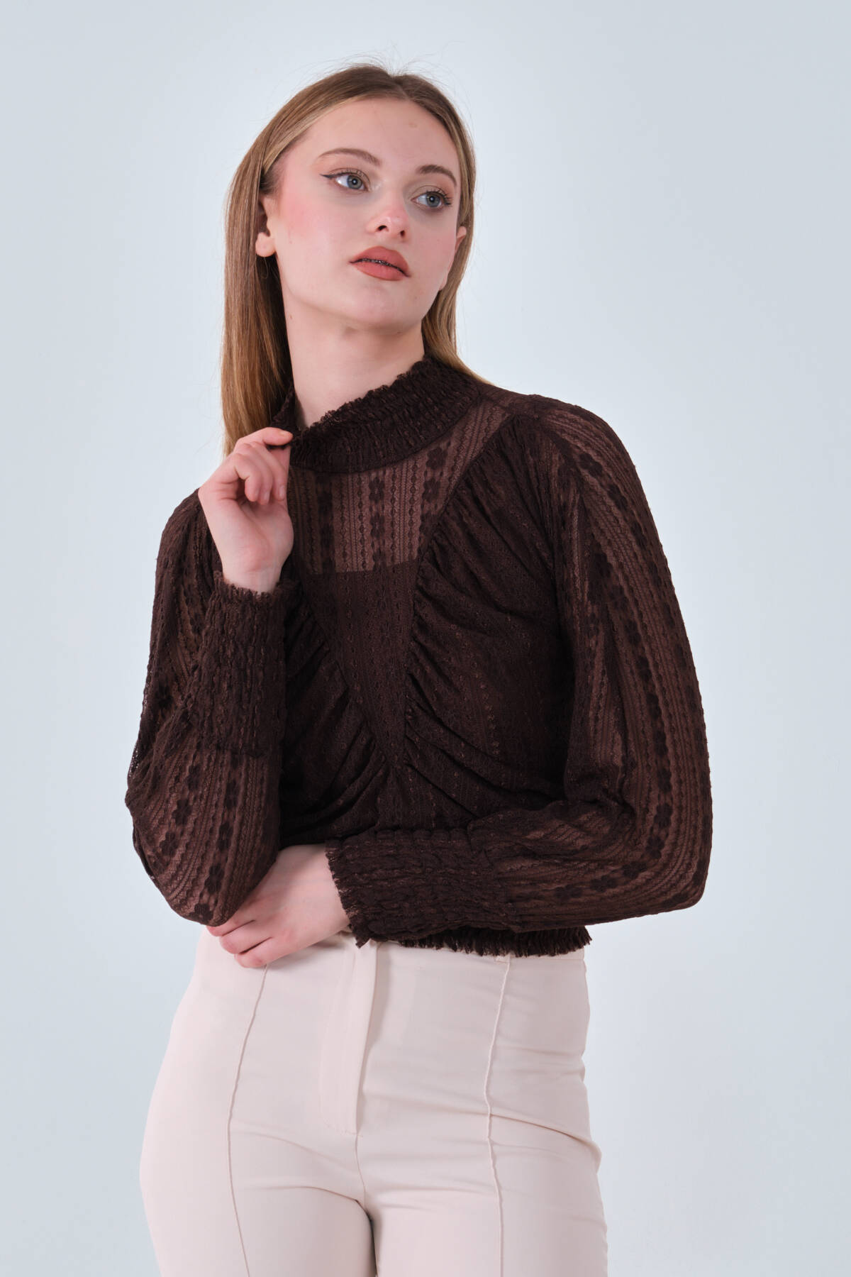 Kahve Transparan Bluz 4202555.05 - Ardanewline