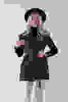 Kahve Yakalı Cepli 2 Düğmeli Kemer Bağlamalı Kaşe Yelek 5307107.05 Kahve