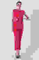 Kırmızı Degaje Yaka Tulum 4203453.08 