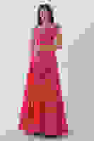 Kırmızı Kalın Askılı Saten Abiye Elbise 9705319.08 