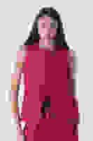 Kırmızı Önü Düğmeli Beli Kuşak Detaylı Yelek 3971971.08 