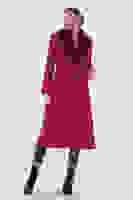 Kırmızı Seyyar Kürklü Astarlı Kaşe Kaban 0108070.08 