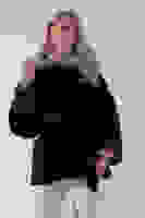 Koyu Kahve Yakası Kürk Detaylı Kemerli Fermuar Kapamalı Kaşe Ceket 5307098.486 Koyu Kahve