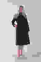 Lacivert Beli Kemerli Düğme Kapamalı Kapitone Desenli Trenç 44520205.02 Lacivert