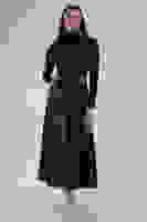 Lacivert Beli Kemerli Örme Elbise 0104030.02 