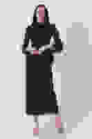 Lacivert Bilek Ucu Saten Kurdele Pullu Tesettür Abiye 6502471.02 Lacivert