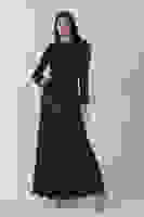 Lacivert Bilek Ucu Tüylü Pul Payetli Tesettür Abiye 6502496.02 