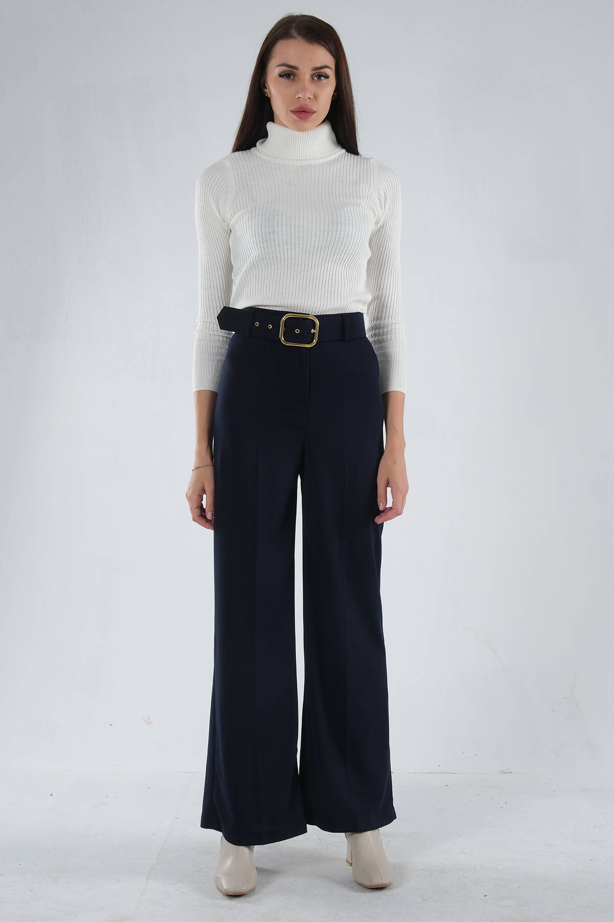 Lacivert Bol Paça Pantolon 3974959.02 - Ardanewline (1)