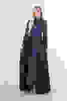 Lacivert Drape Ve Kuyruk Detaylı Simli Abiye Elbise 6502422.02 