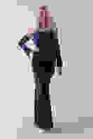 Lacivert Drapeli Takma Kol Detaylı Kadife Abiye 0801068.02 Lacivert