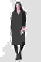 Lacivert Ekose Astarlı Düğmeli ve Kemerli Trençkot 0204049.02 