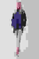 Lacivert Hakim Yaka Cep Kapak Detaylı Etek Ucu İpli Tunik 3972106.02 Lacivert