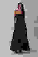 Lacivert İnce Askılı Uzun Şifon Abiye Elbise 08020031.02 Lacivert