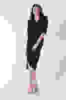 Lacivert Kruvaze Yaka Midi Boy Krep Elbise 0104010.02 