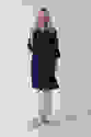 Lacivert Önden Düğme Kapamalı Yandan Cepli Kuşaklı Uzun Trenç 4200823.02 Lacivert