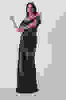 Lacivert Pul Payet Detaylı Yırtmaçlı Abiye 9705321.02 