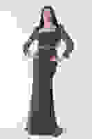 Lacivert Taş İşlemeli Balık Abiye Elbise 9705141.02 Lacivert