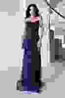 Lacivert Taş İşlemeli Uzun Balık Abiye 0801056.02 Lacivert