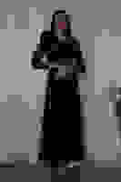 Lacivert V Yaka Parıltılı Uzun Kollu Abiye 6502514.02 Lacivert