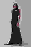 Lacivert Yaka Kuşak Detaylı Tek Omuz Abiye 0801099.02 Lacivert