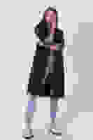 Lacivert Yandan Cepli Bel Bağlama Detaylı Kapüşonlu Trençkot 44510343.02 